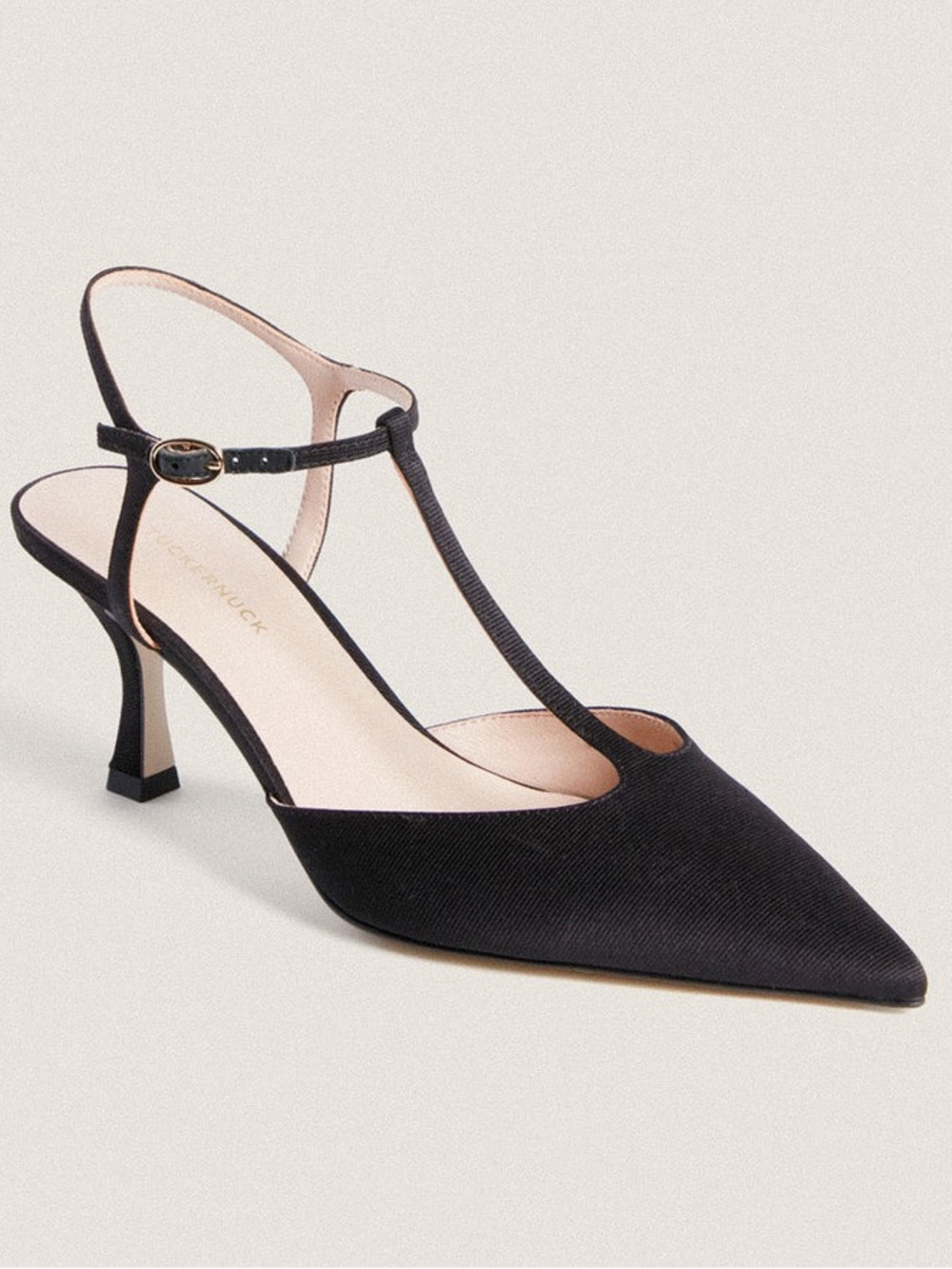 Tuckernuck Black Grosgrain Margot Heels Size 8.5 New in Box